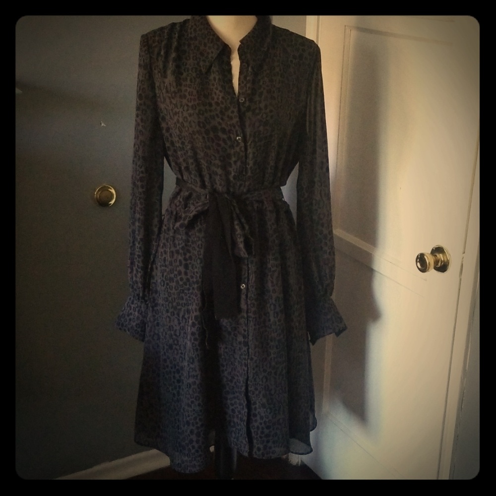 Kirna Zabete for Target animal print shirtdress XL
